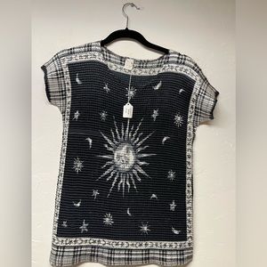 Unique Moine Ruffled Blouse